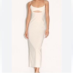 Zara Cutout Linen Dress